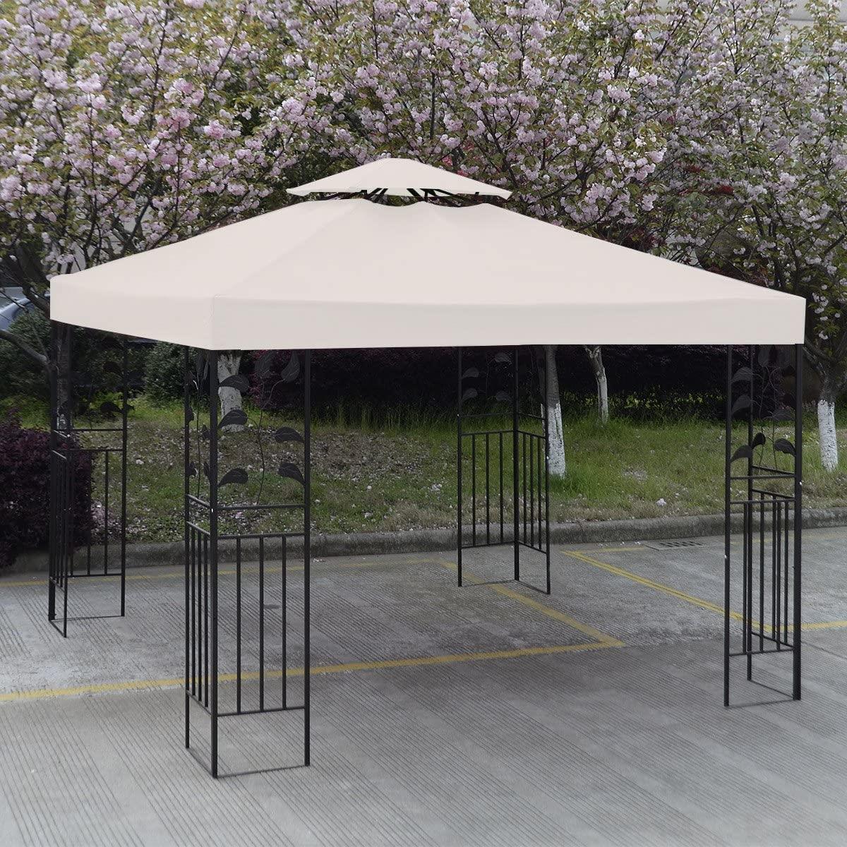 3x3m Gazebo with Powder-Coated Steel Frame