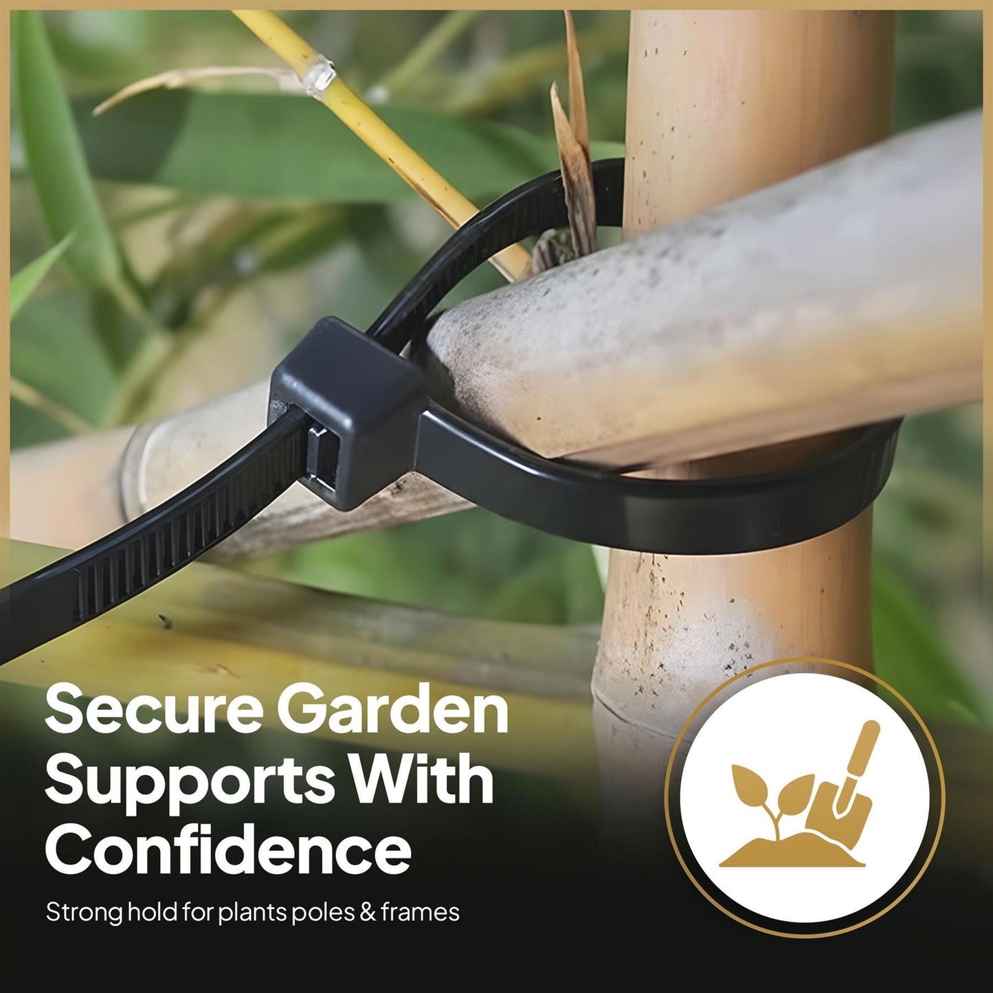 400 Black Nylon Cable Ties (300mm x 4.8mm)