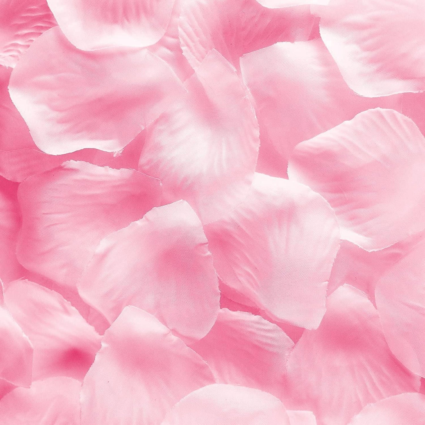 200 Light Pink Silk Rose Petals