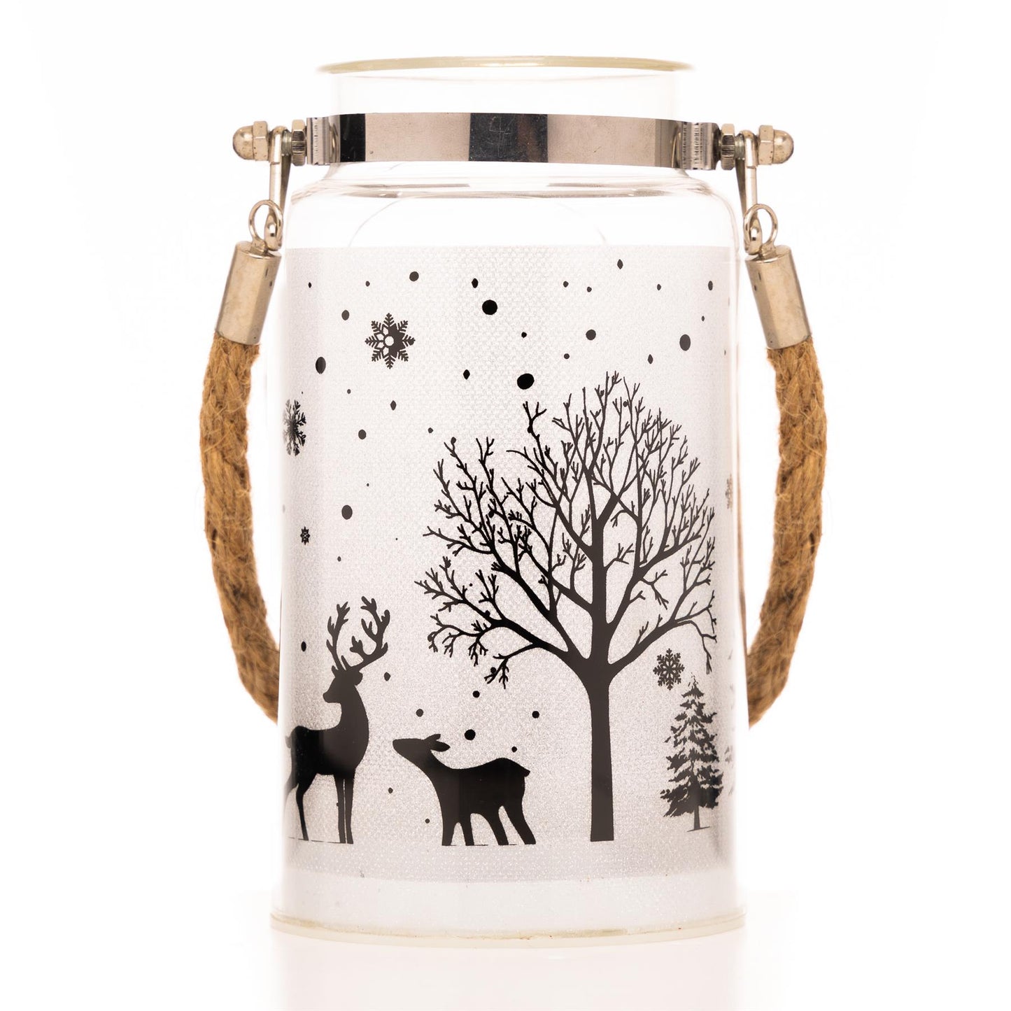 16cm Christmas Lantern Jar