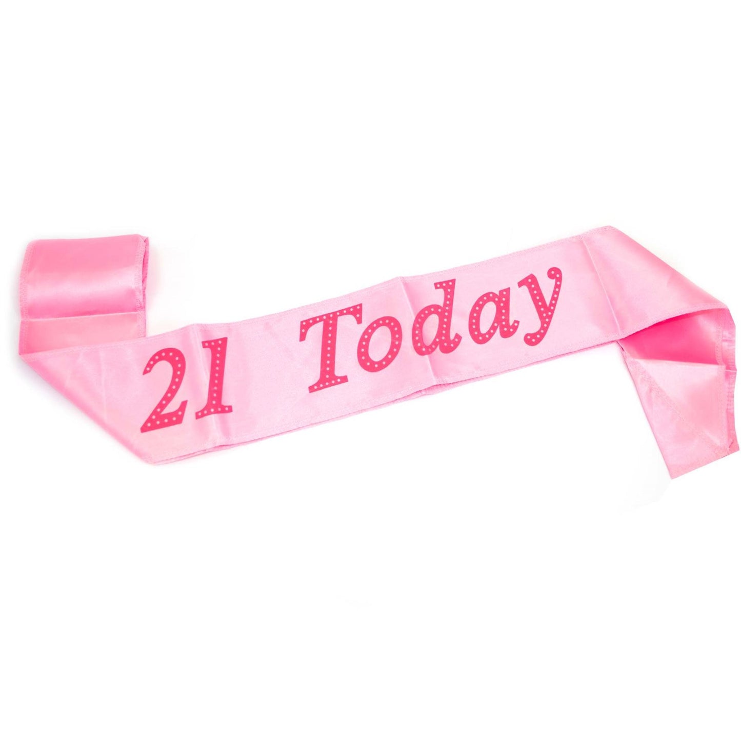 Pink 21st Birthday Sash