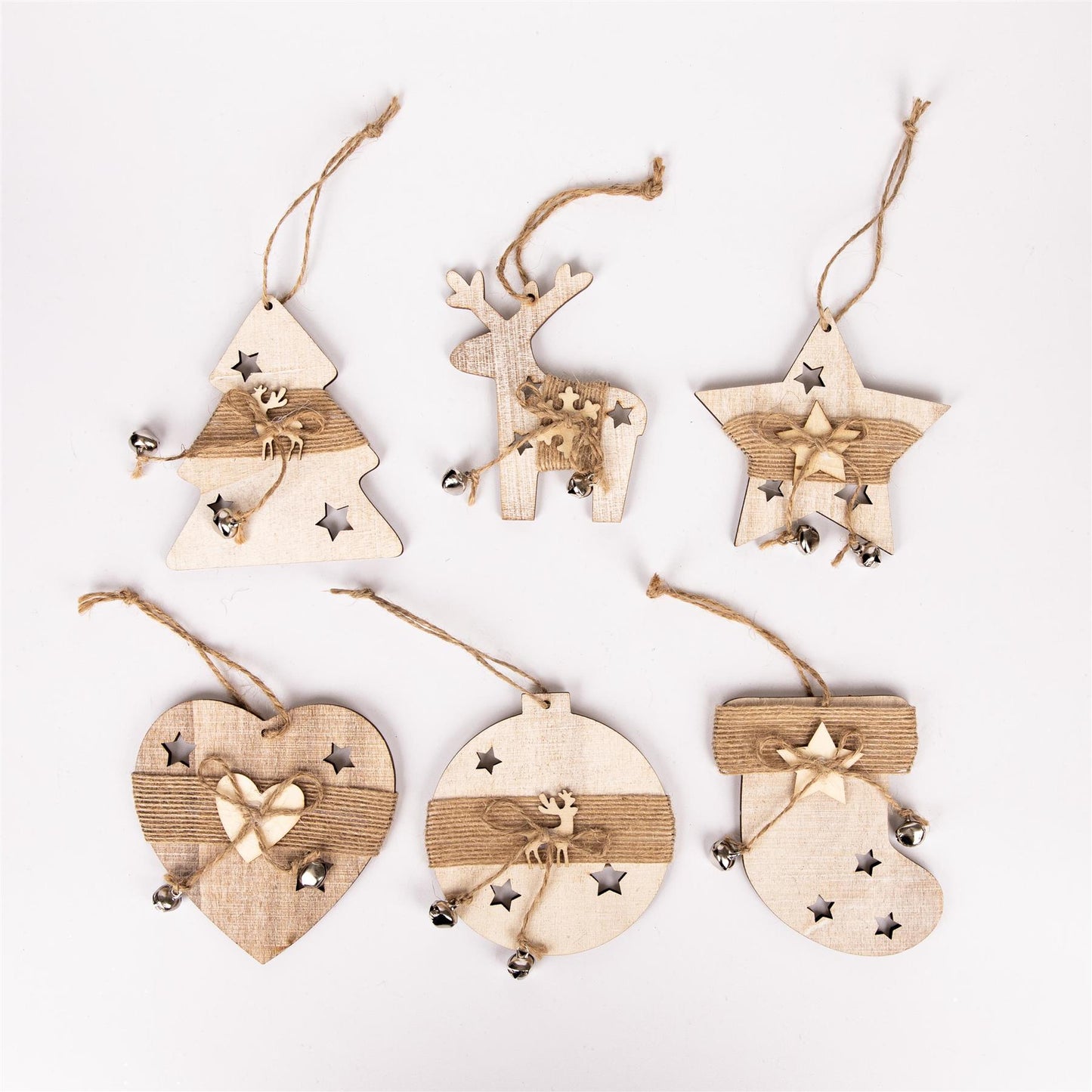 6 x Christmas Tree Decorations