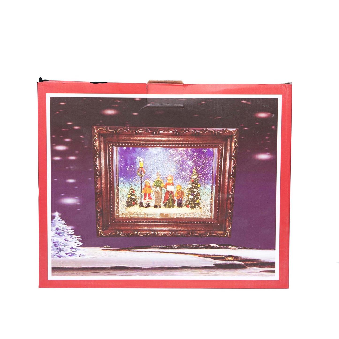 Christmas Carol Singers Choir Scene Frame Globe - 24x5x19CM