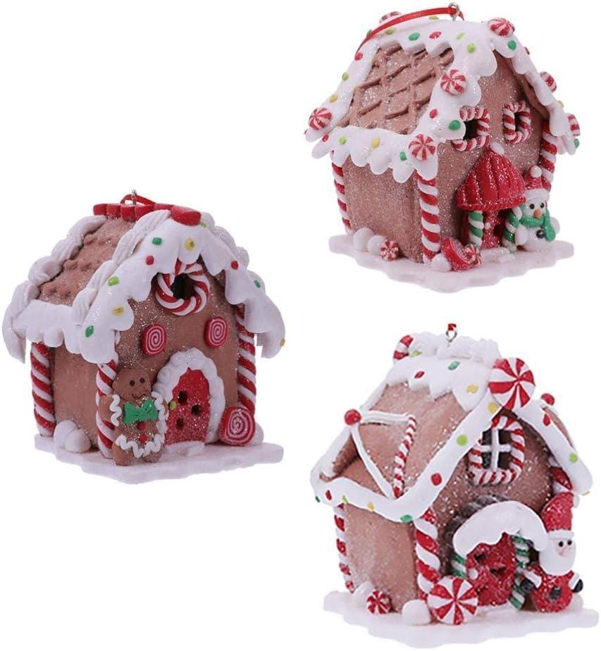 Ceramic Christmas Hanging Crafts, 3pcs