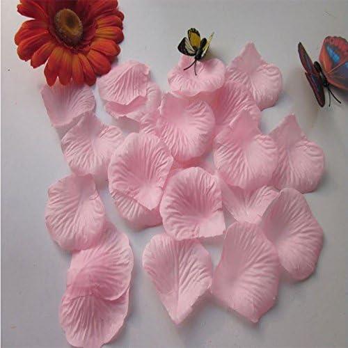 1000 Light Pink Silk Rose Petals