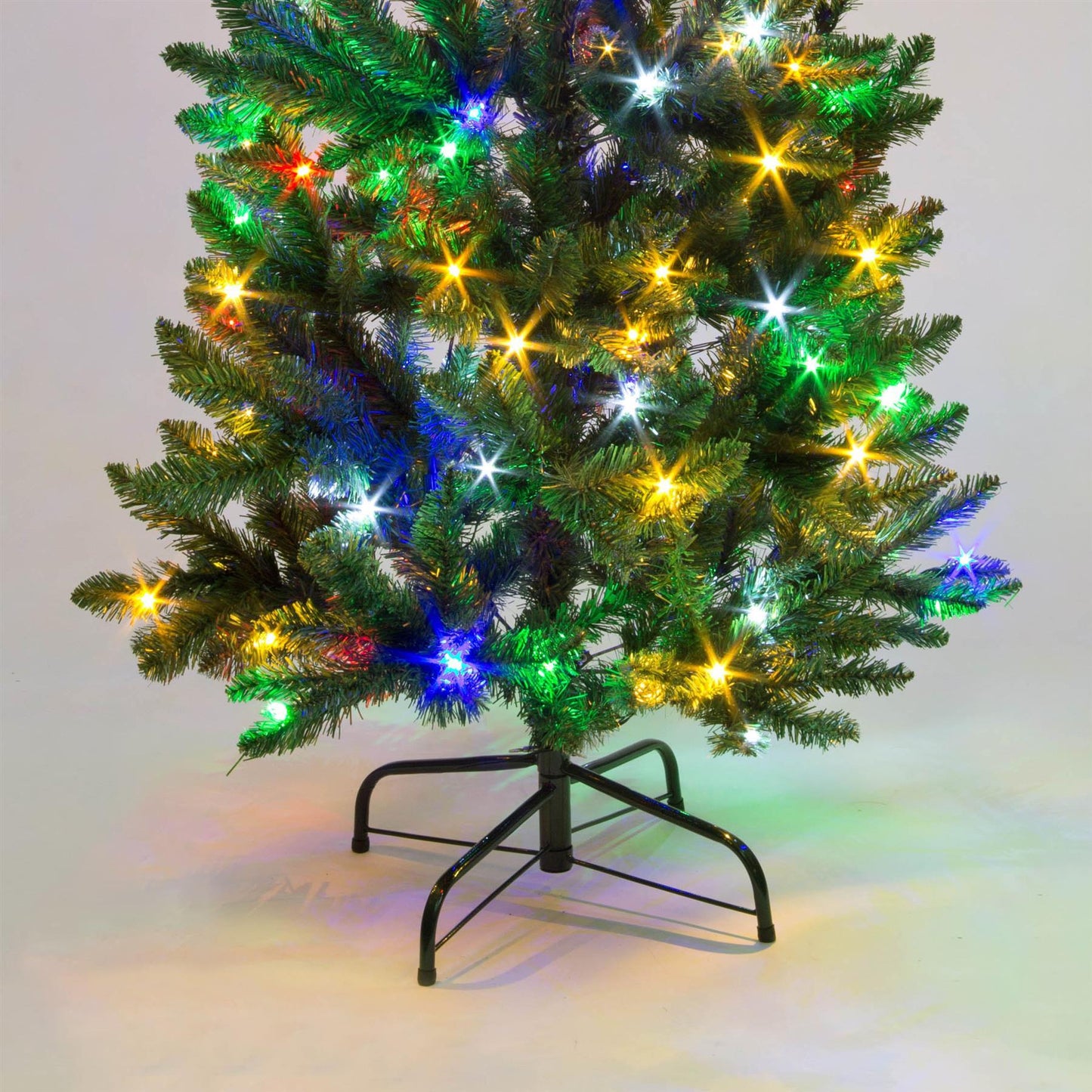 5Ft Slim Christmas Tree with Multicolor LEDs