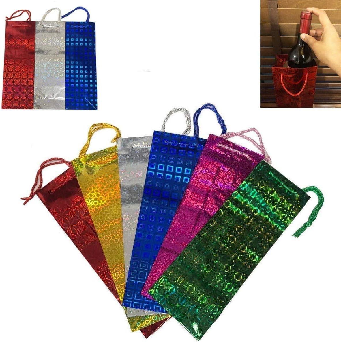 100 pcs Assorted Holographic Wine Gift Bags