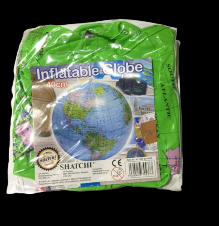 Green Inflatable Earth Globe - 40cm