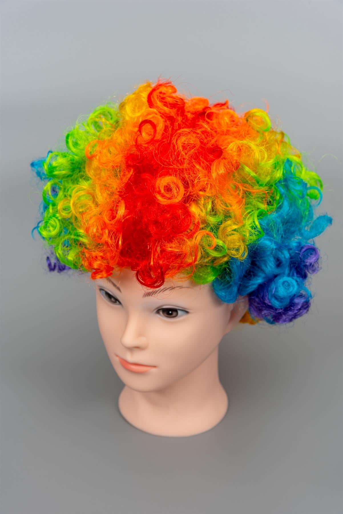 Multi Color Afro Curly Wig