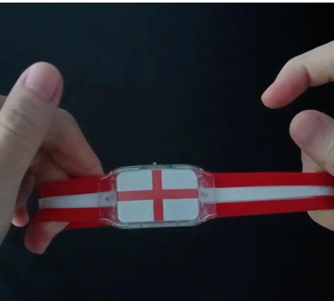 England Flag Led Bracelet