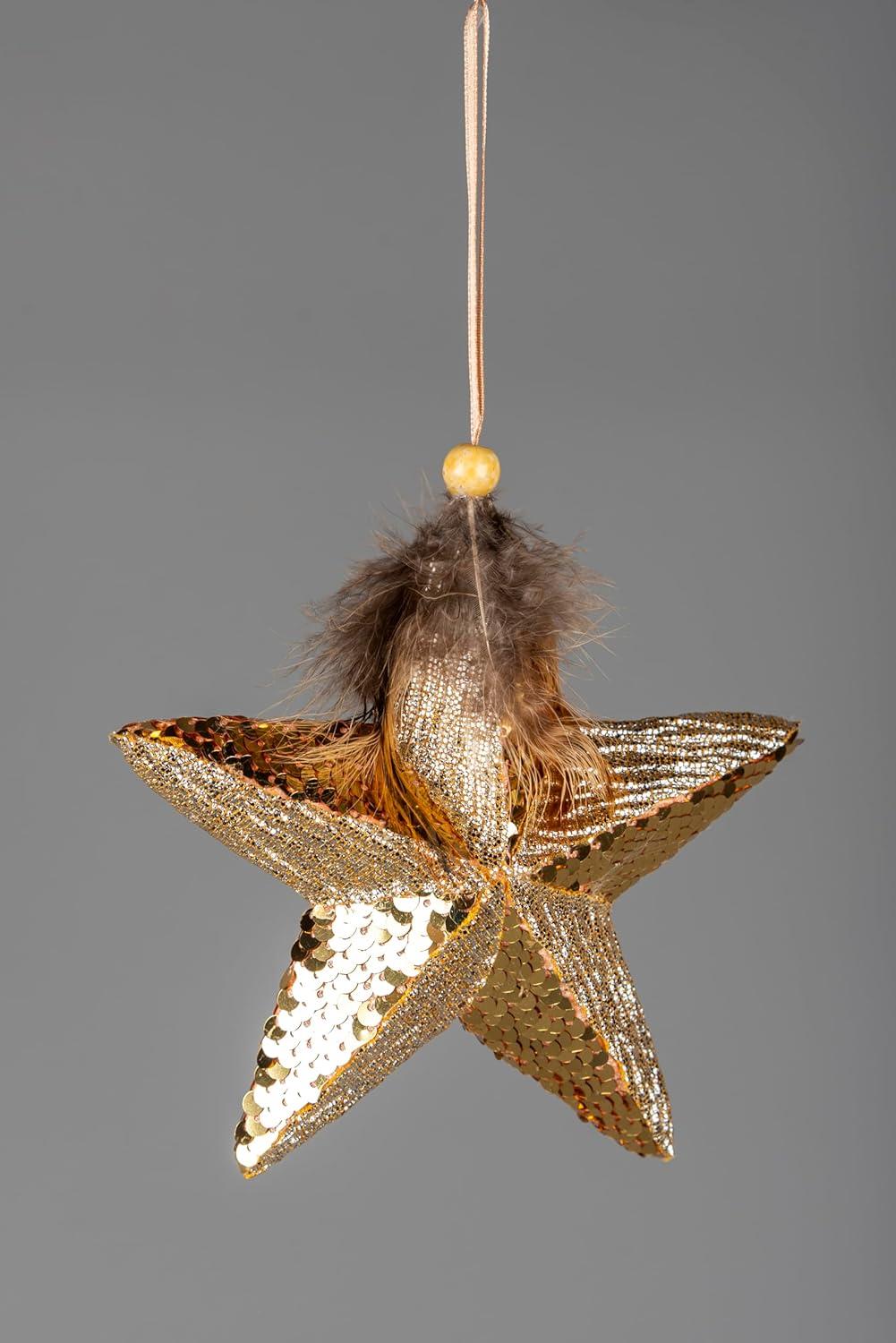 15cm Gold Star Decoration