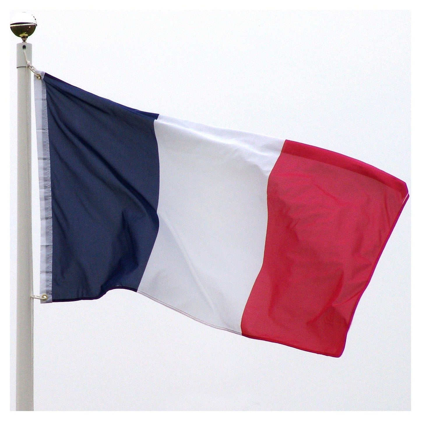 France Flag 5x3ft With Eyelets