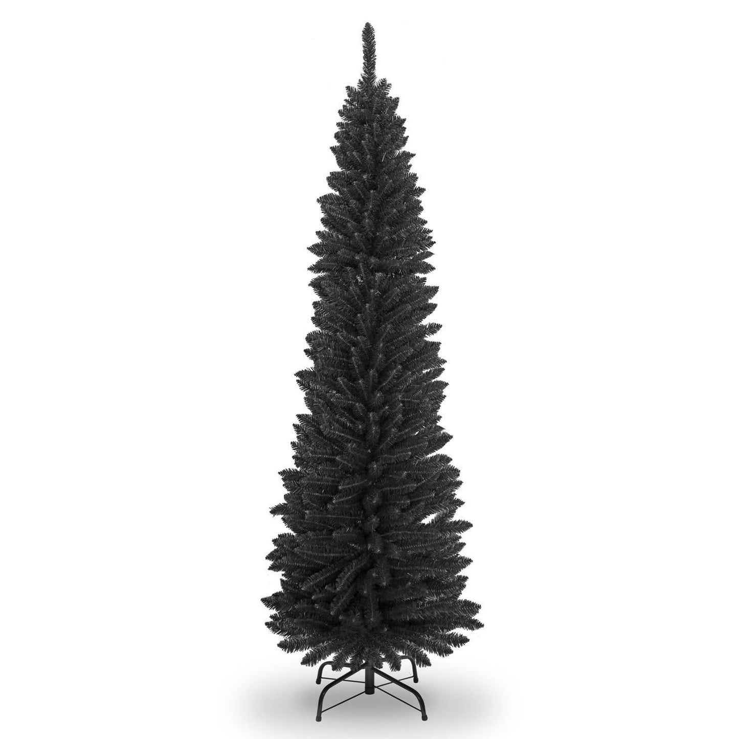 8ft Pencil Tree Black Christmas Tree