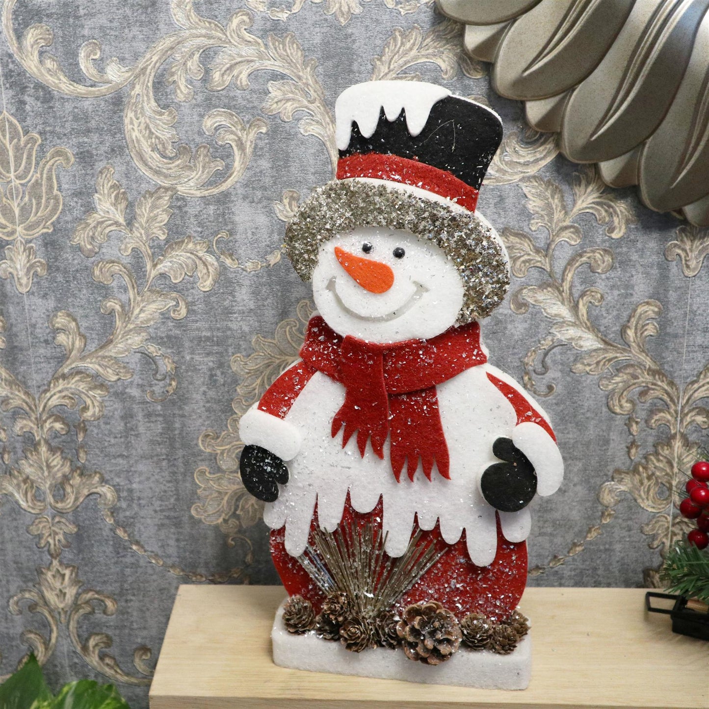 Foam Snowman On Board Red 32 CMation