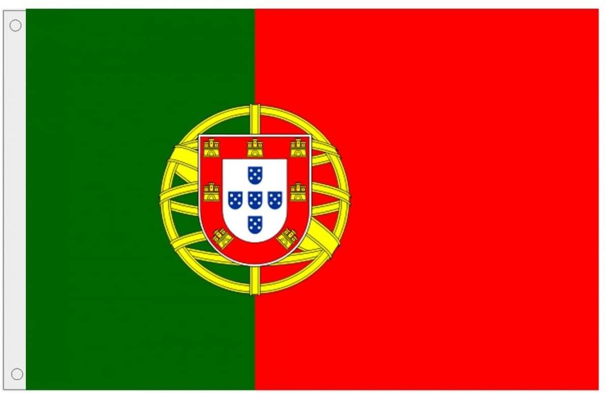 Portugal Flag 5x3ft With Eyelets