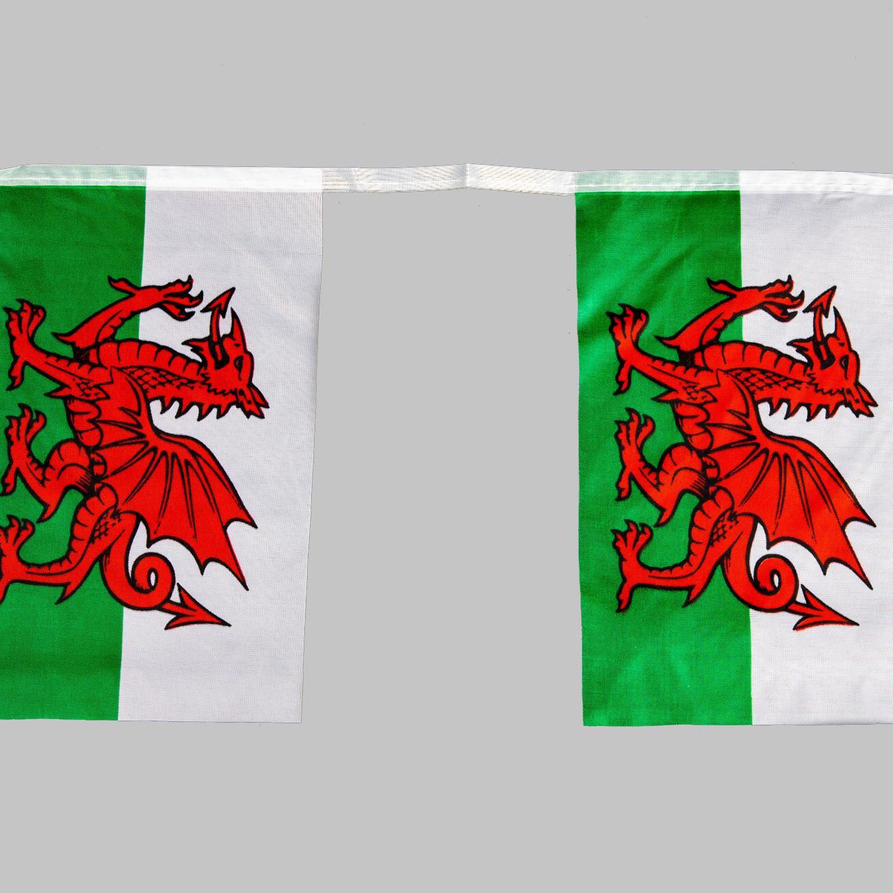 Welsh Bunting 14X21CM 10M 30 Flags