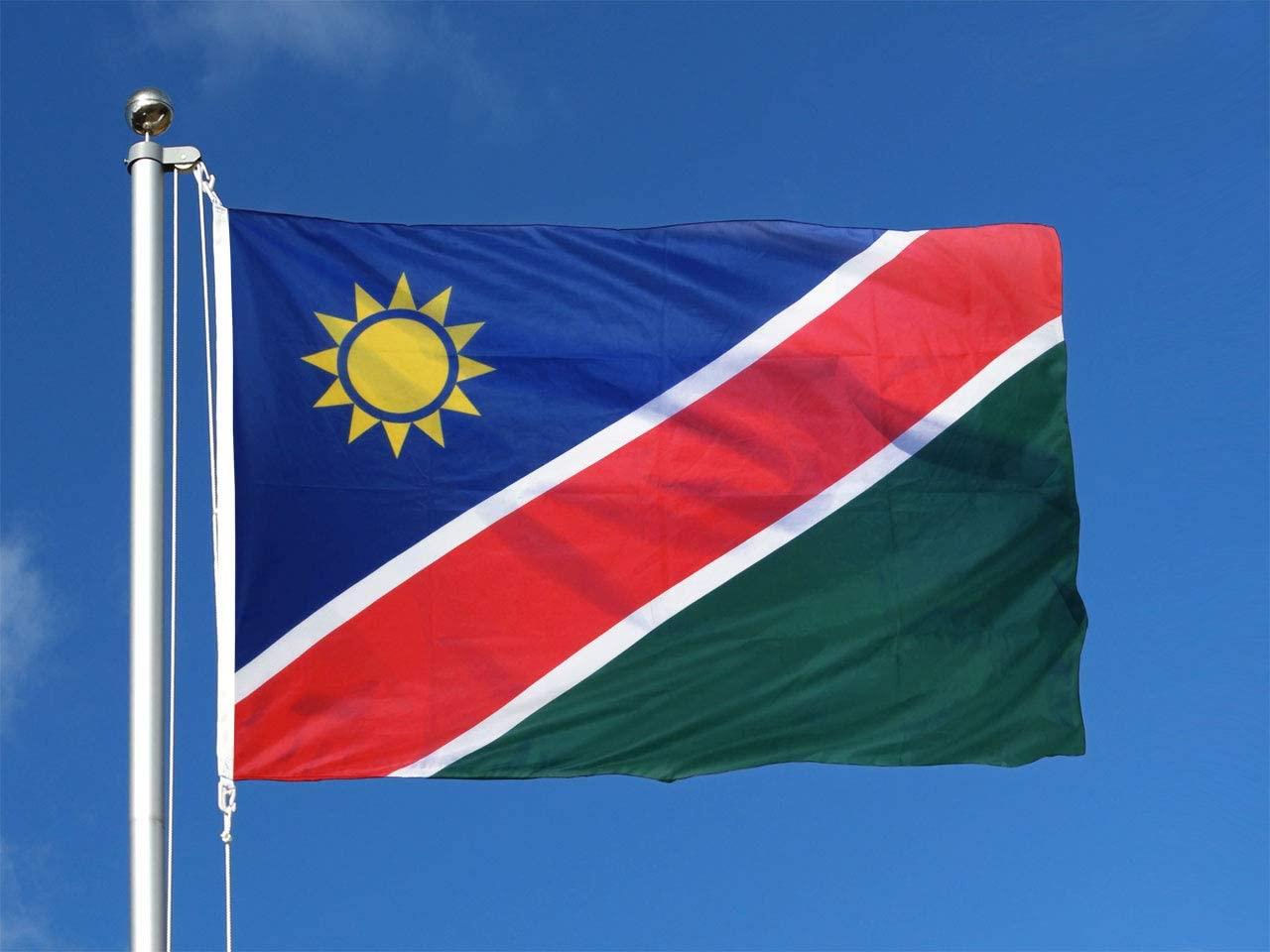 5x3ft Namibia Flag with Eyelets