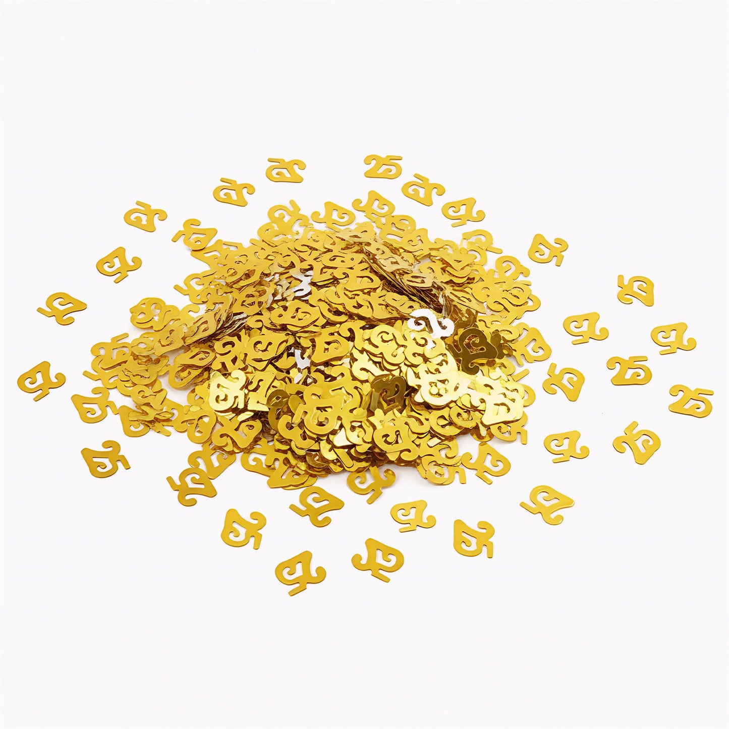 Pack of 2 Gold 25th Confetti - 14G Packs