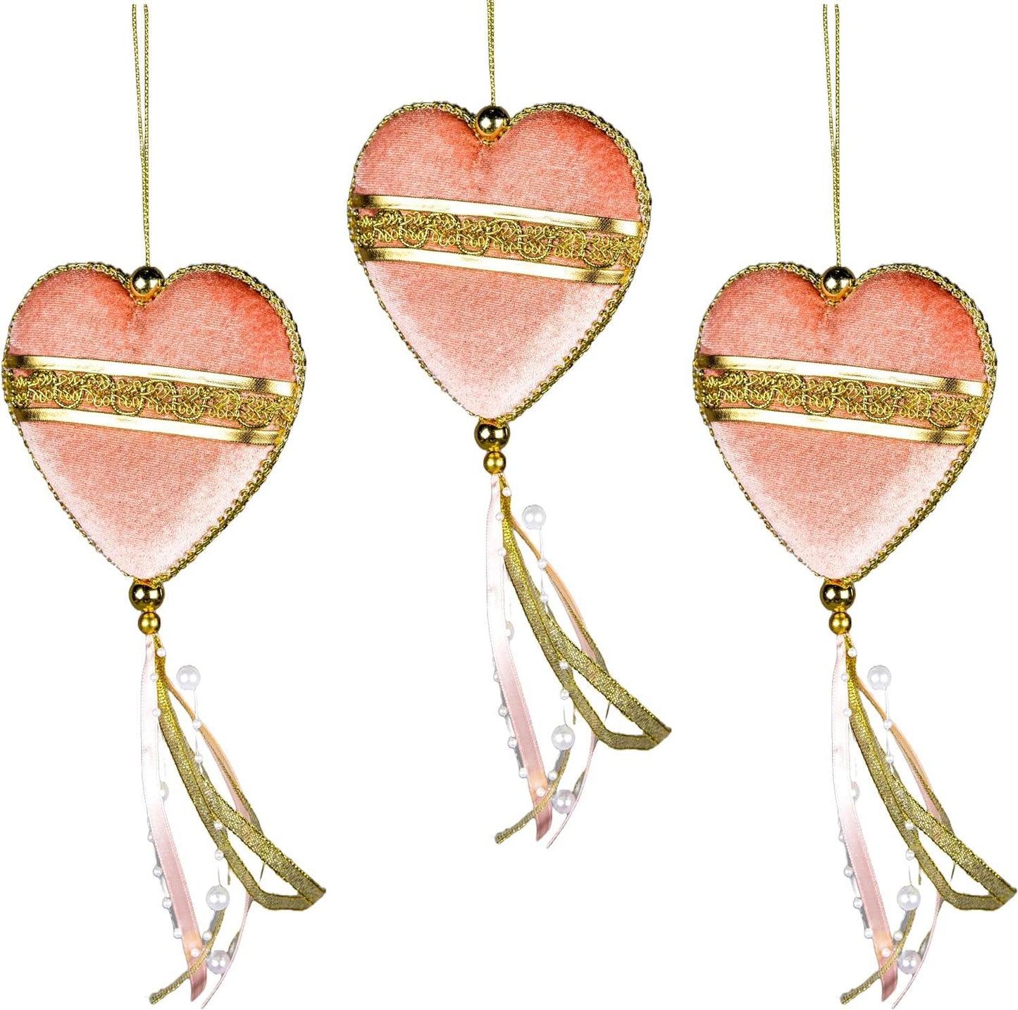 Pink Heart Decoration - 11x26cm