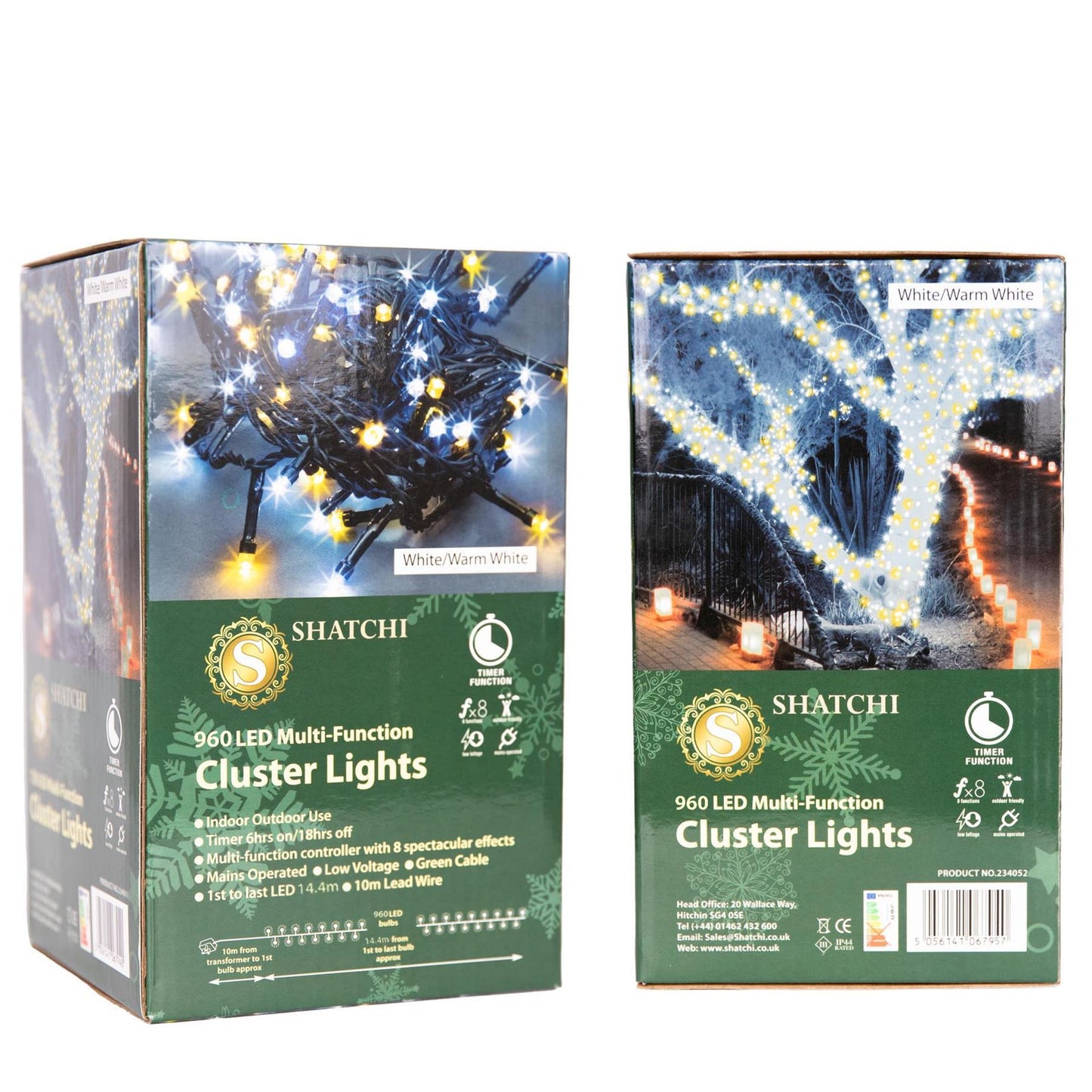 960W+WW LED GC Cluster String Lights - 14.4m