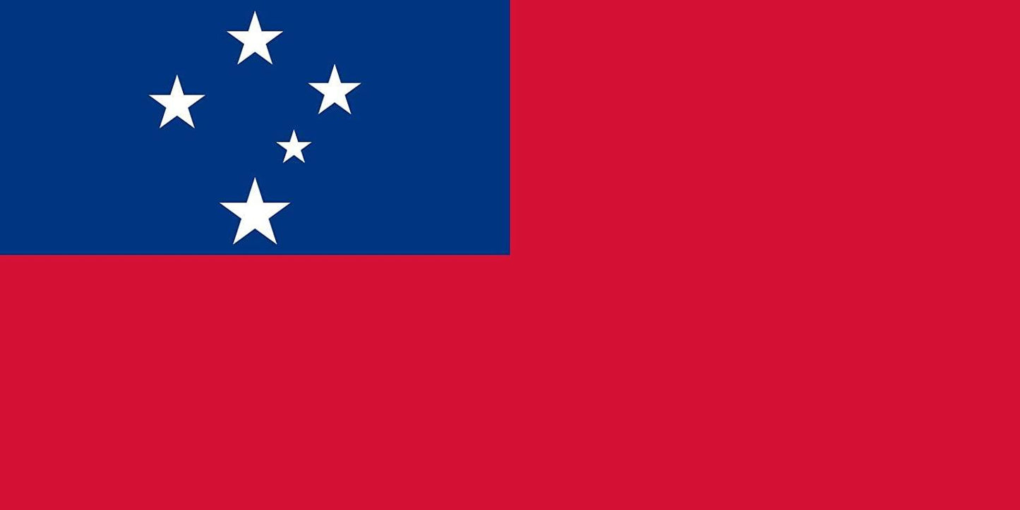 5x3ft Samoa Flag with Eyelets