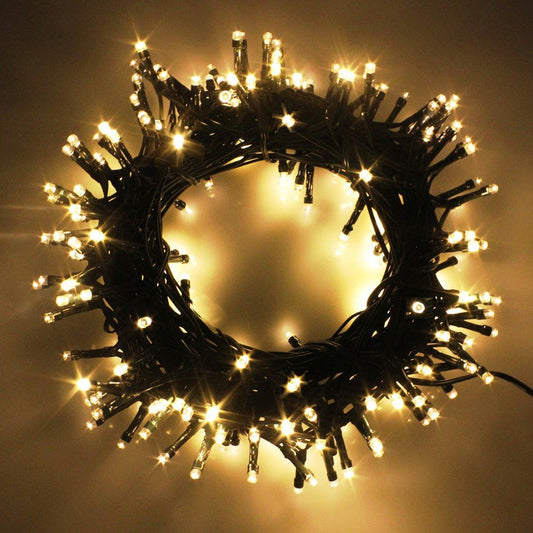 100 Warm White LED String Lights - 10m