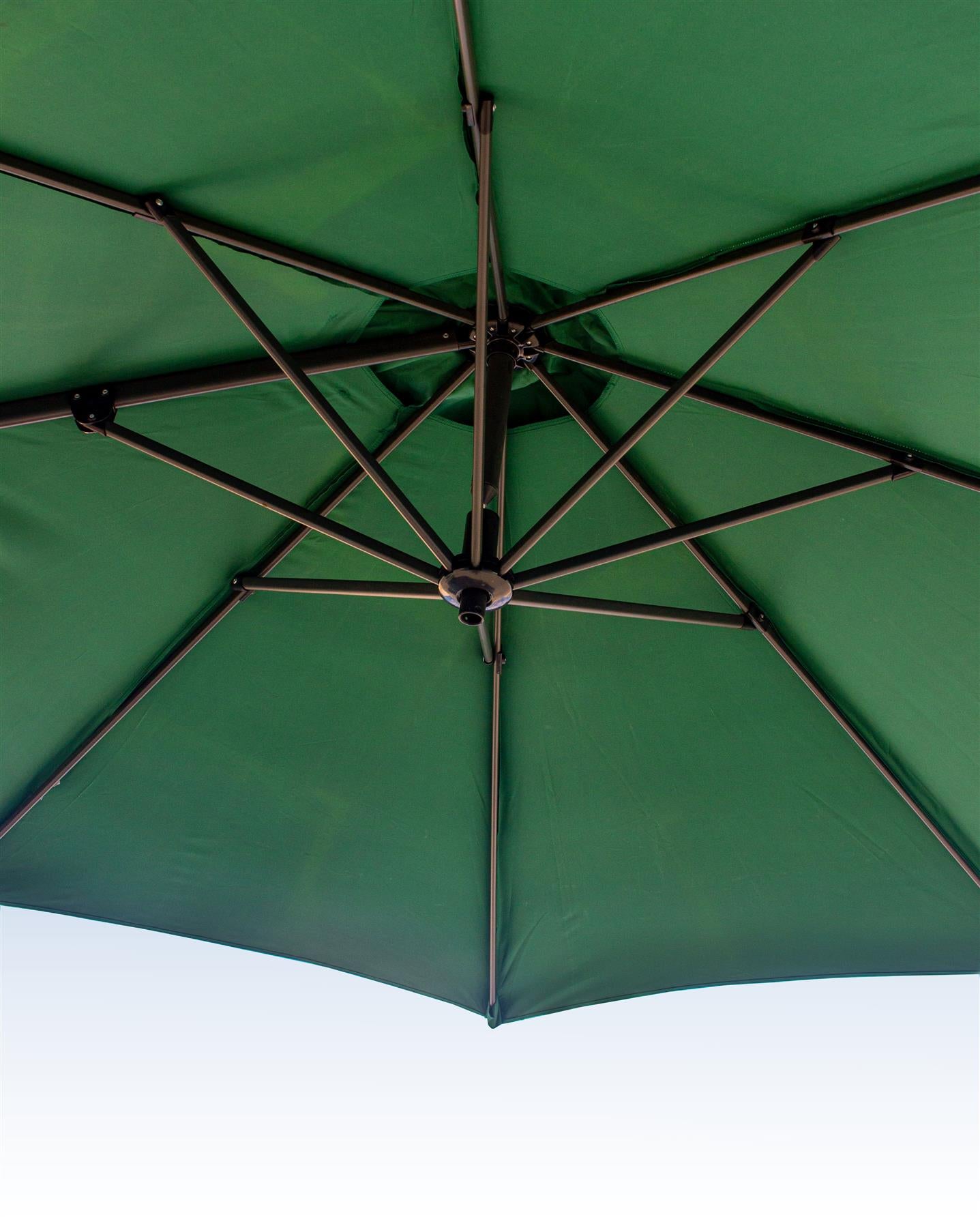 Green Parasol Round Umbrella - 195x32x14cm