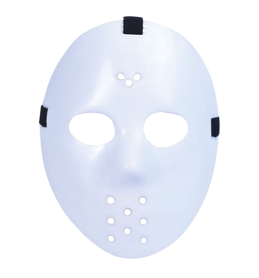 Unisex Adult Hockey Guy White Face Mask