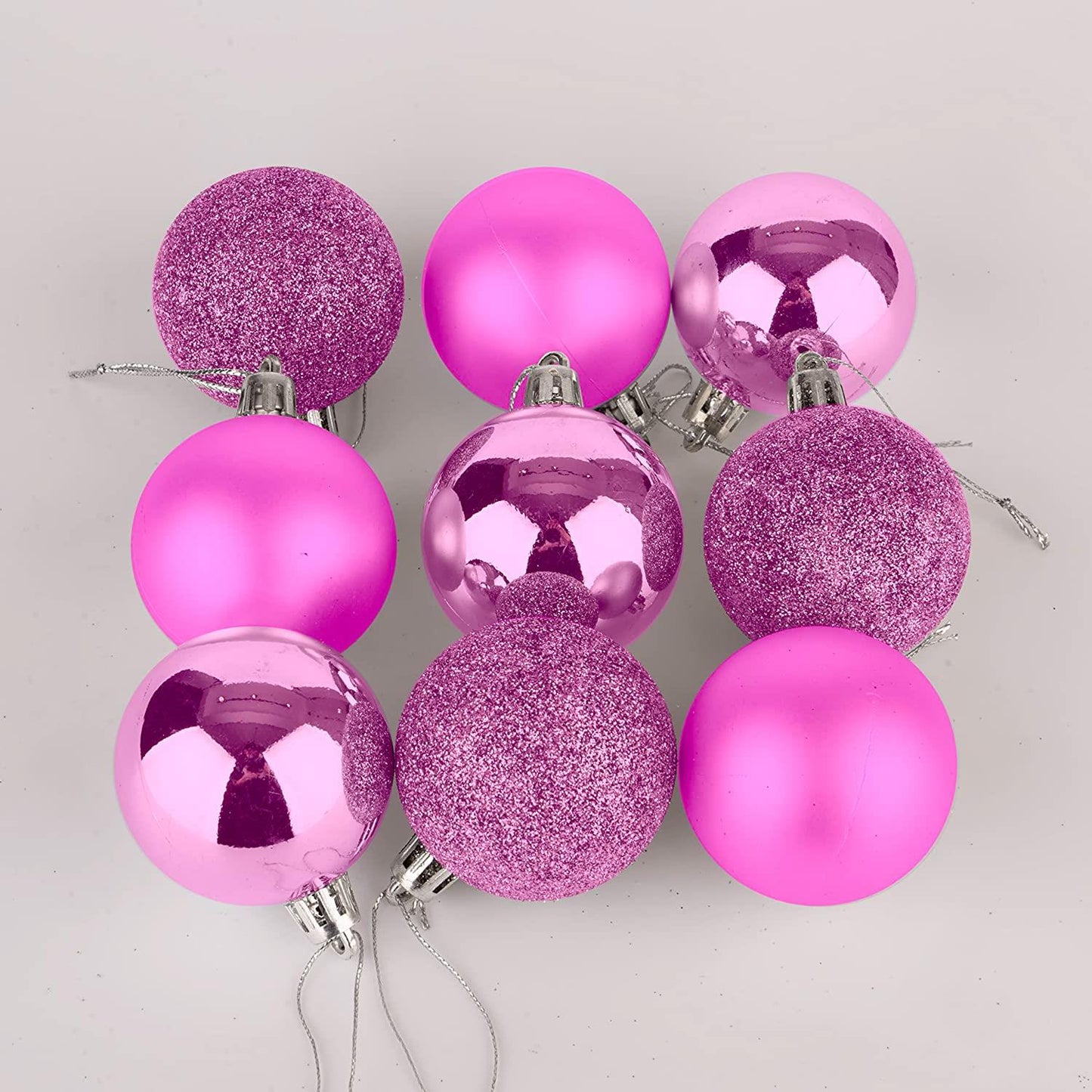 18 Pink Baubles - 5cm