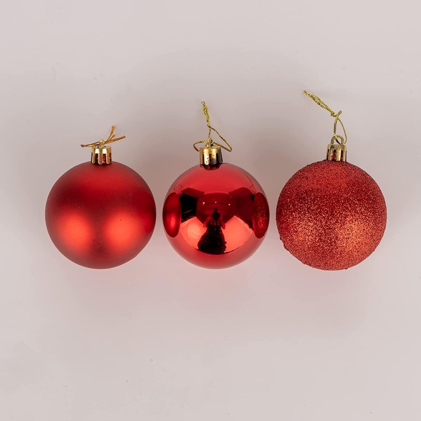 Red Baubles 6CM 6PCS Set