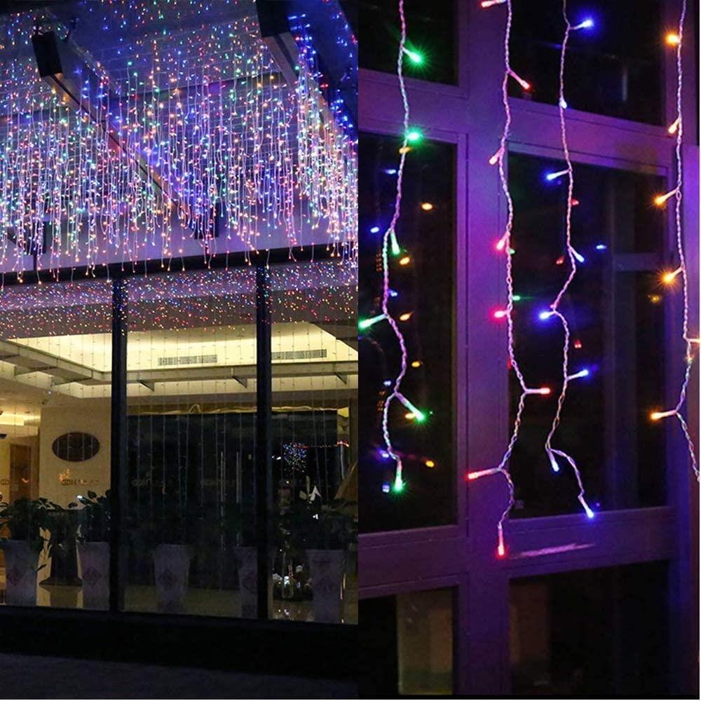 240 Multicolor LED Icicle Lights