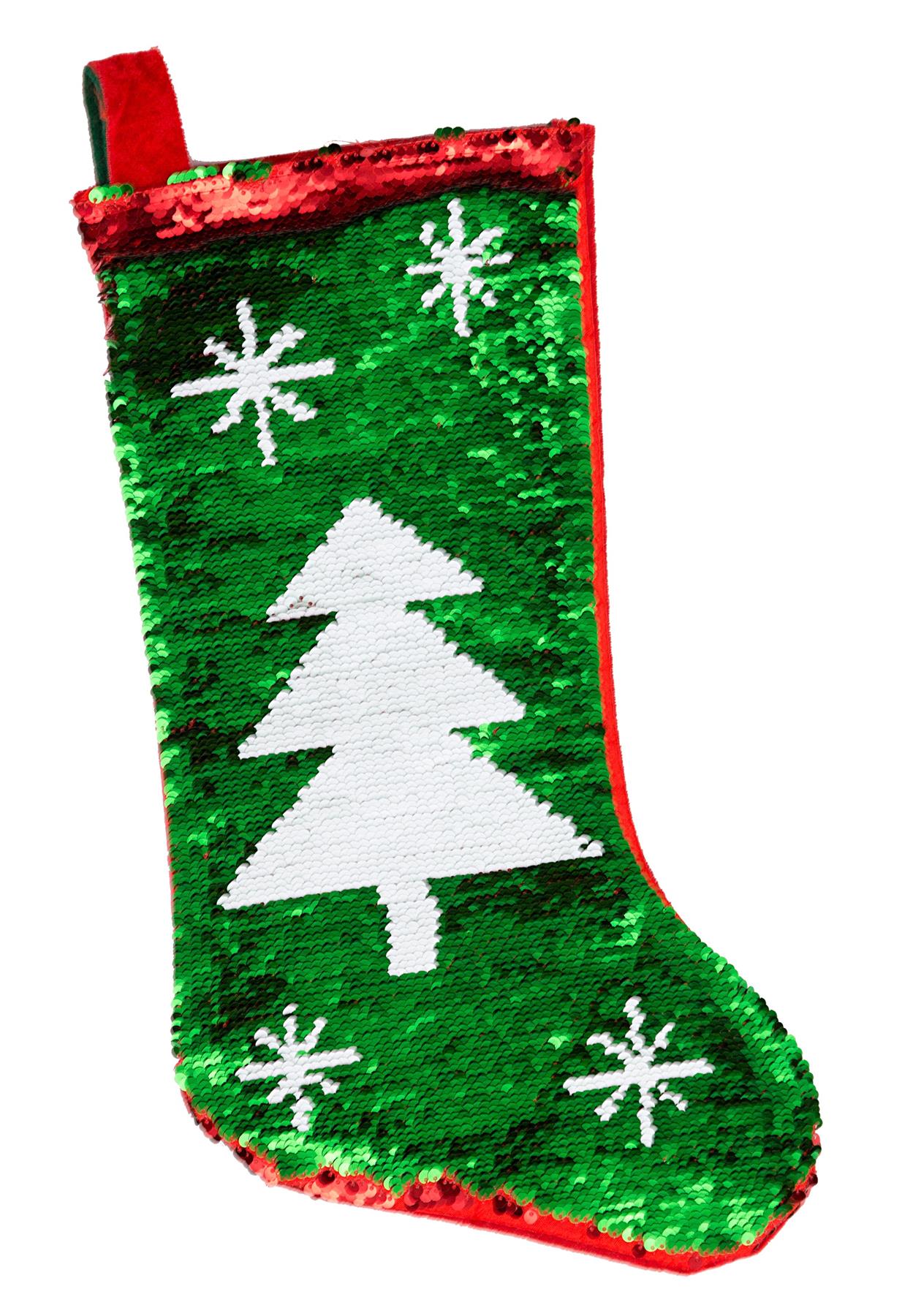 Sequin Santa Sack Stockings