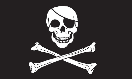 Jolly Roger Pirate Flag 5x3ft With Eyelets