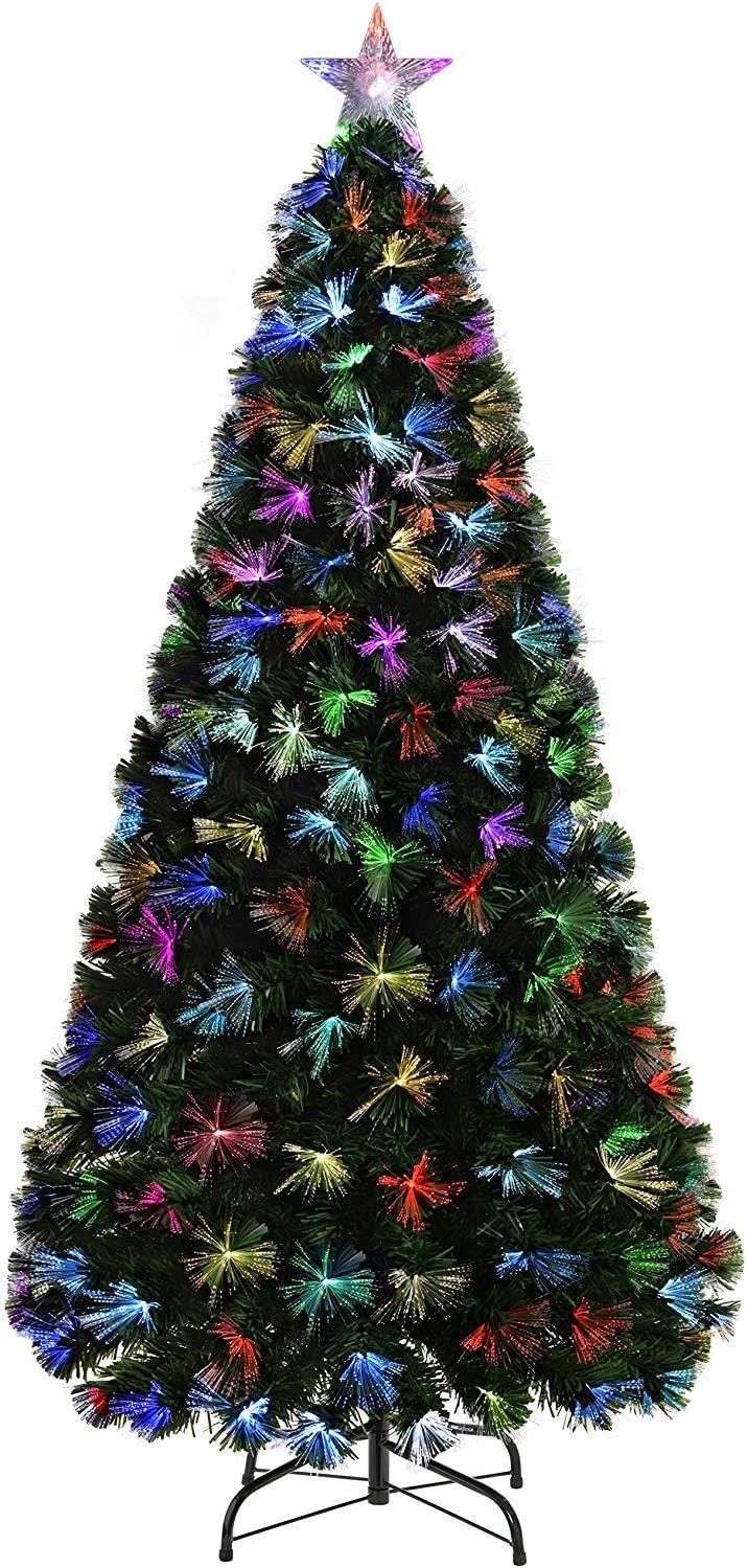 4ft Firework LED Fibre Optic Christmas Tree