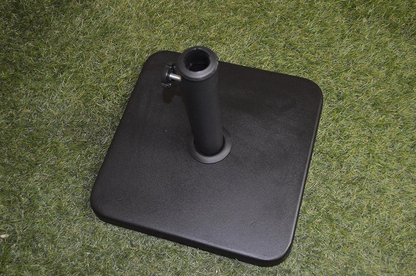 6Kg Square Parasol Base Black Heavy Duty Weight Stand