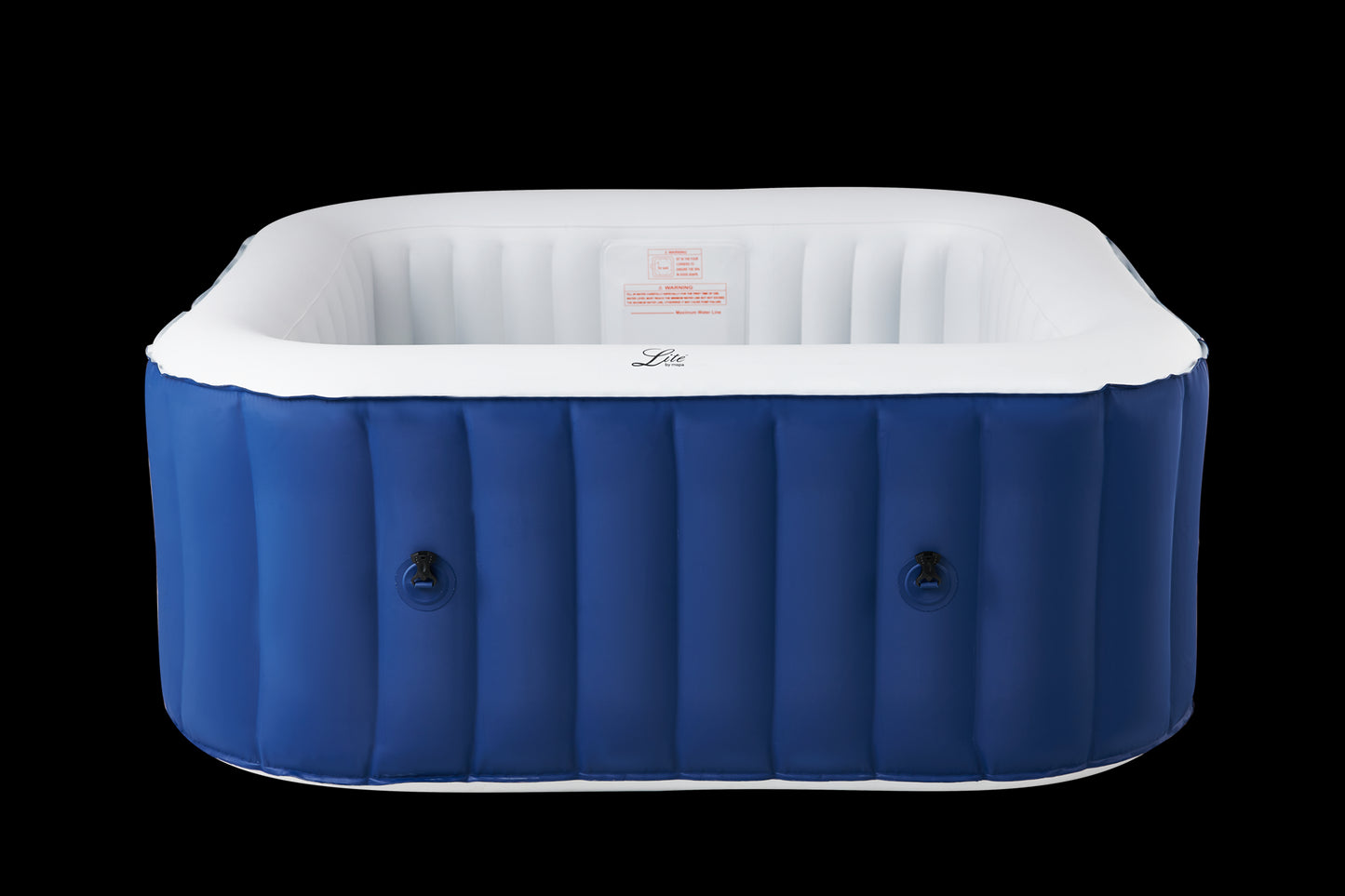 MSpa Lite Square 4 Bathers Hot Tub - Navy Blue