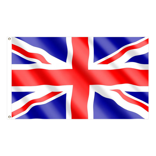 2 Union Jack Flags (5x3ft)