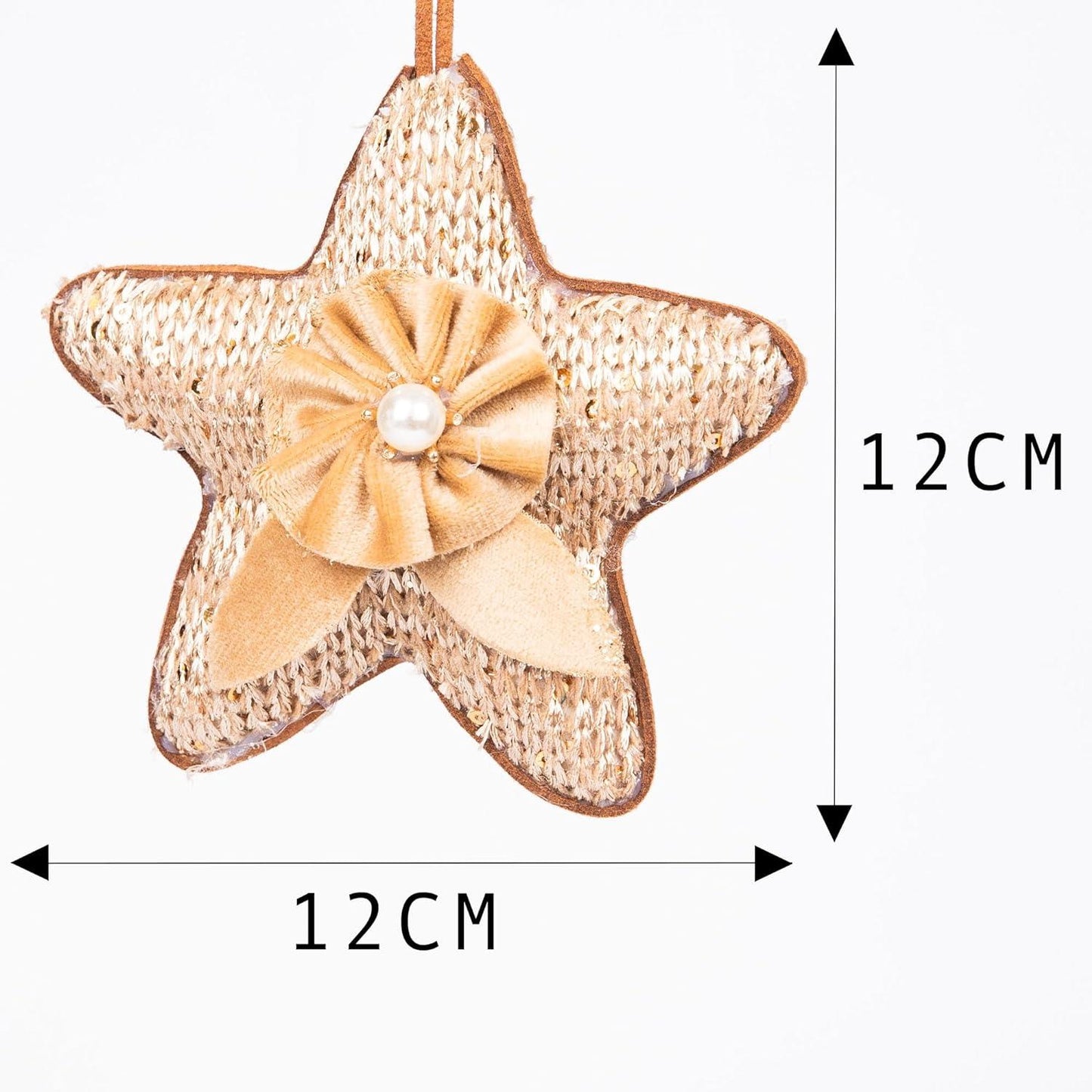 12cm Gold Star, 3pcs