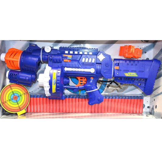 Nerf Style Foam Dart Bullet Gun - 40 Bullets with Glasses