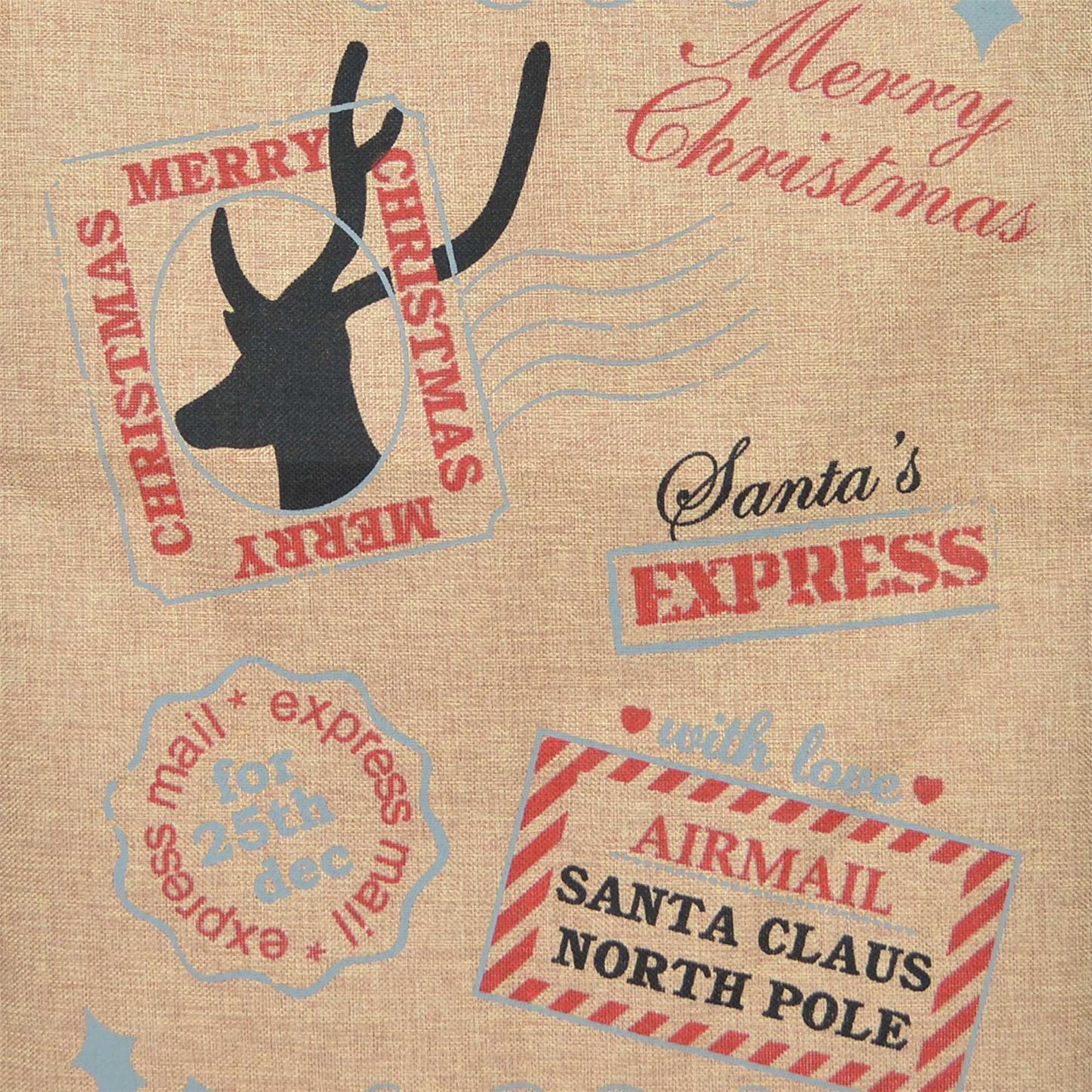 12 Large Brown Santa Xmas Sacks - 70x50cm