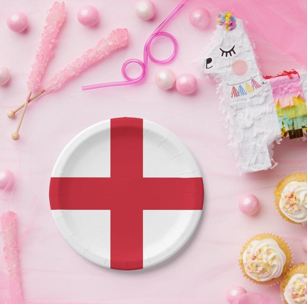 England St George Plates 20Pcs