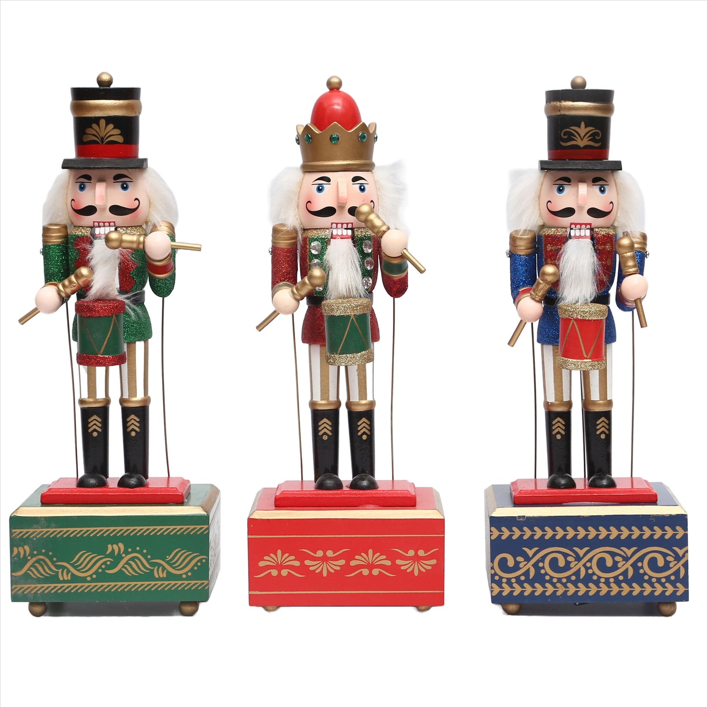 30cm Musical Nutcracker Drum Figure