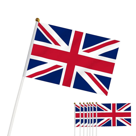 100 Union Jack Flags