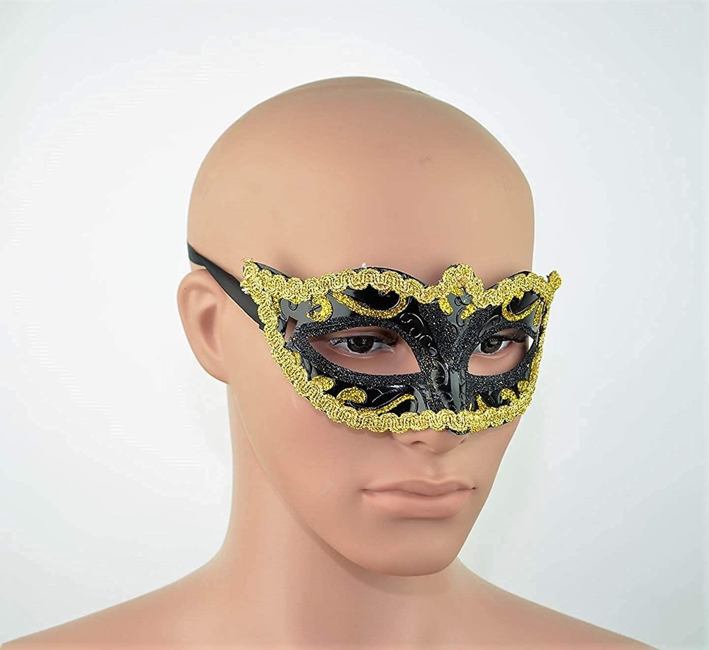 Black Gold & Bronze Masquerade Mask