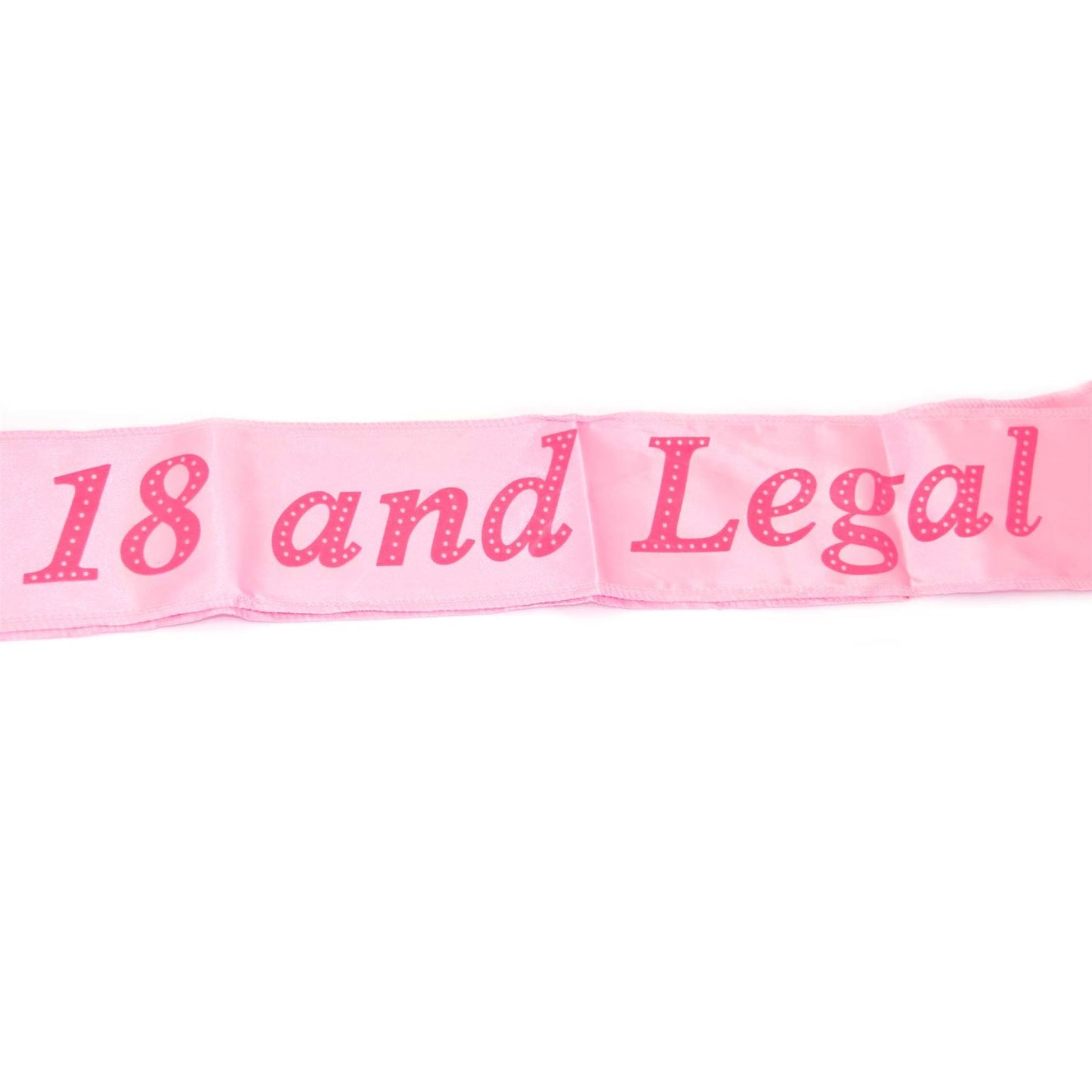 Pink 18th Birthday Sash