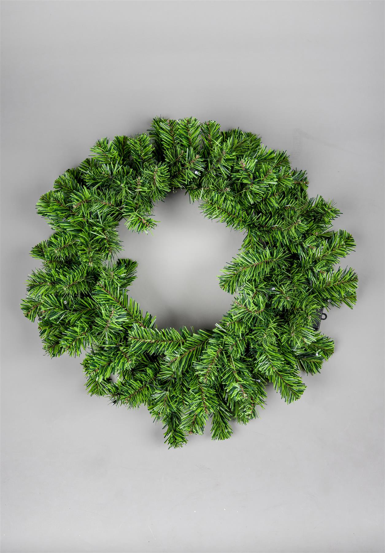 55cm Green Wreath with White LEDs