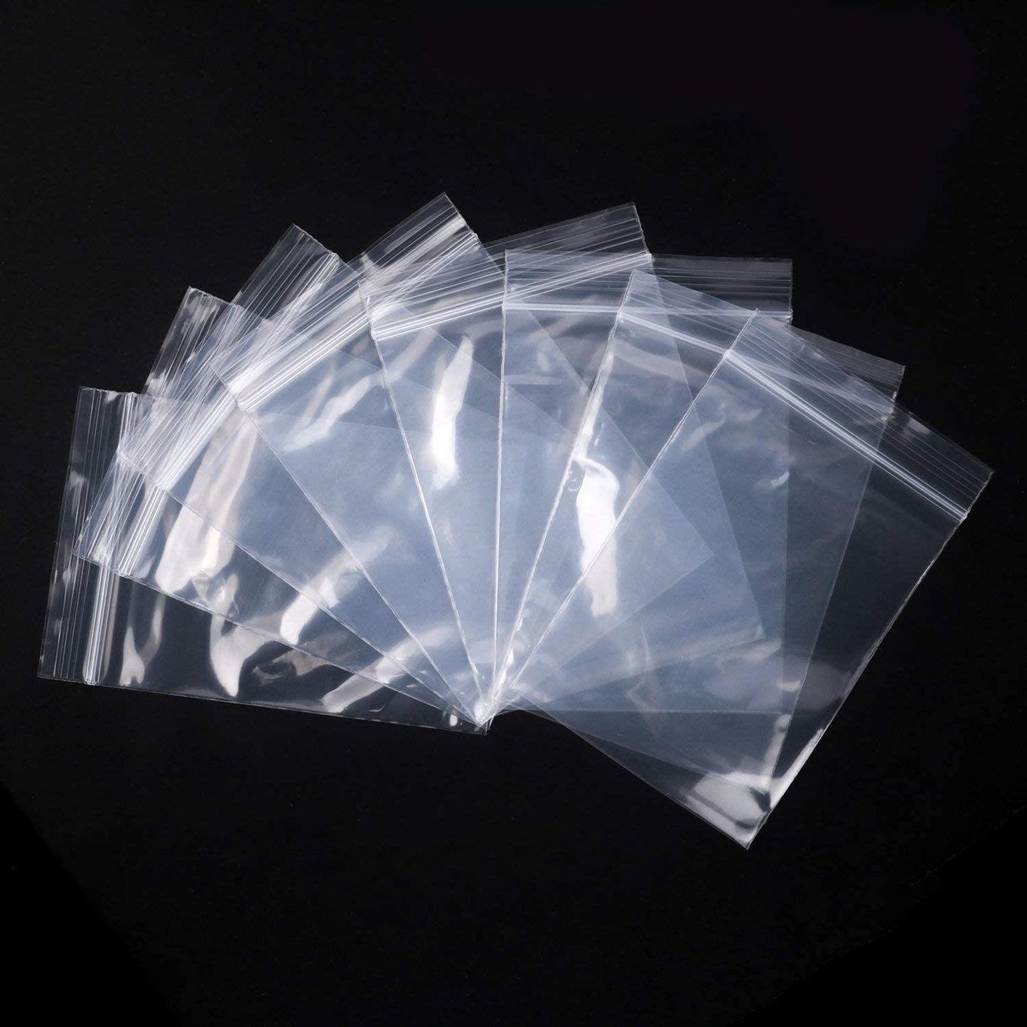 200 Zip Seal Bags Clear Plastic 1.5" x 2.5"