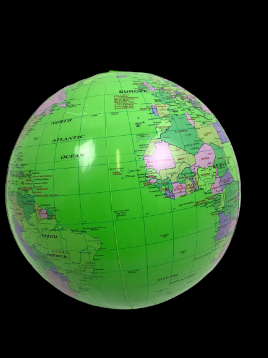 Green Inflatable Earth Globe - 40cm