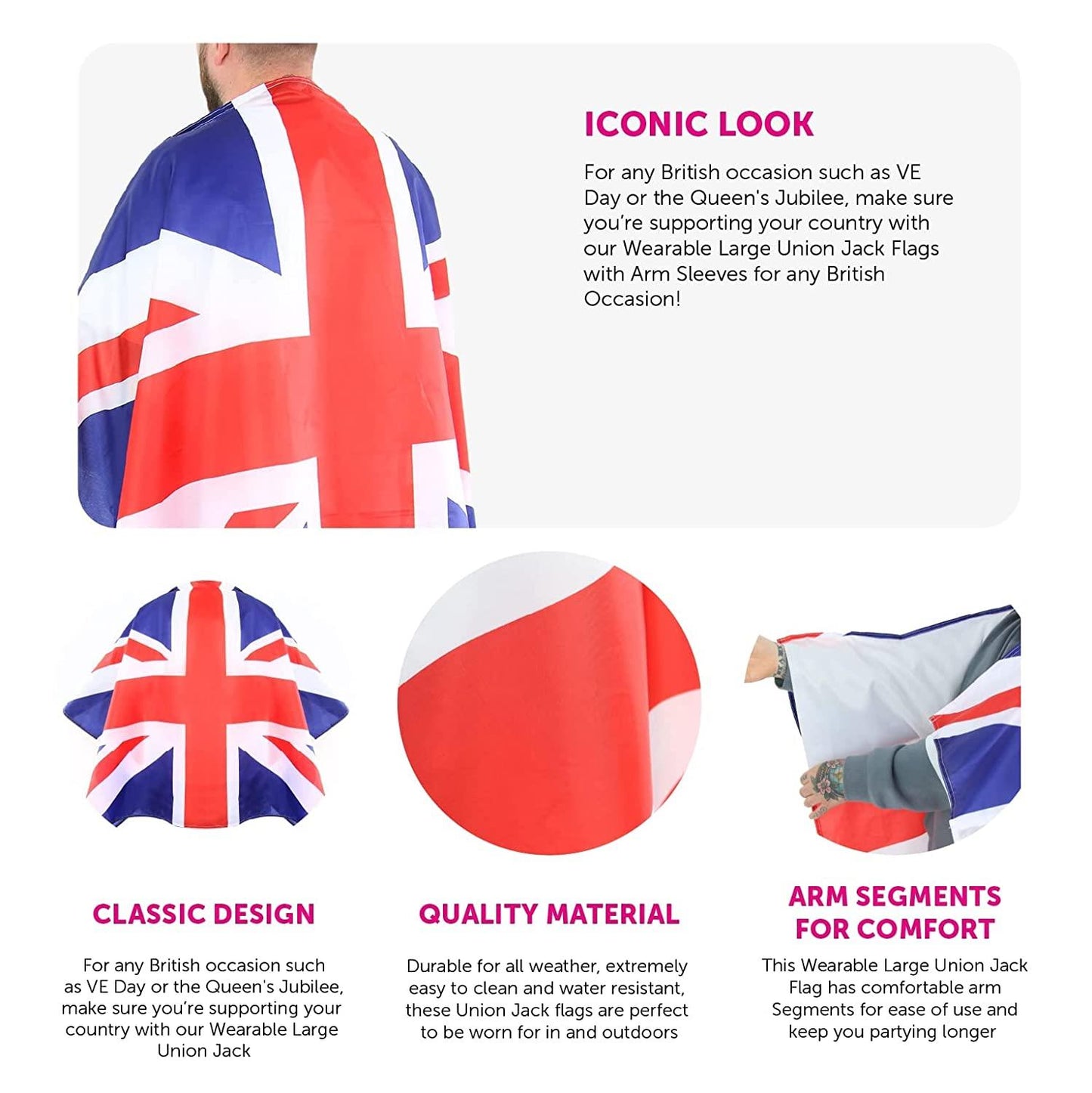 Wearable Union Jack Flag