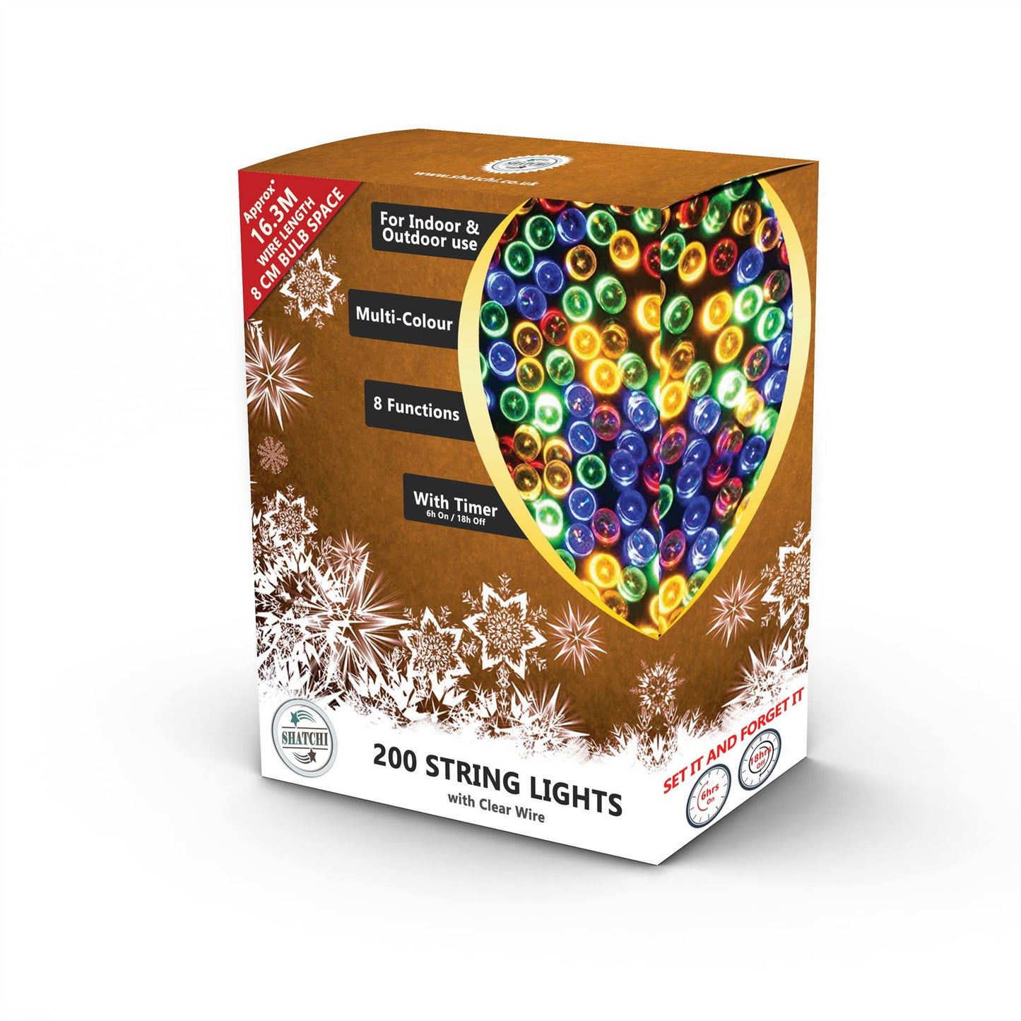 200m LED CC Multi Fun String Lights - 20m